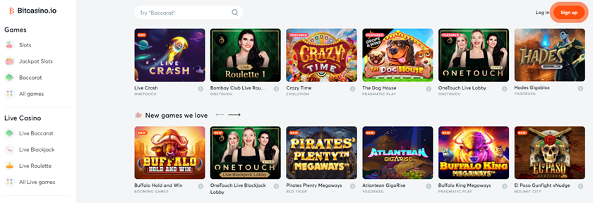 Bitcasino oyunları